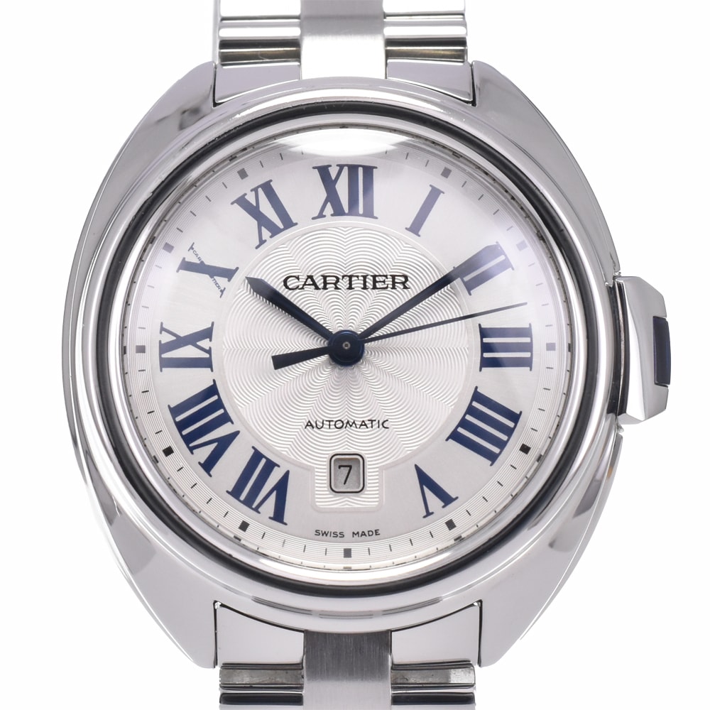値下 カルティエ CARTIER WSCL0005 ドゥ カルティエ シルバー 自動巻き レディース 美品 内箱付き 腕時計 J#147886