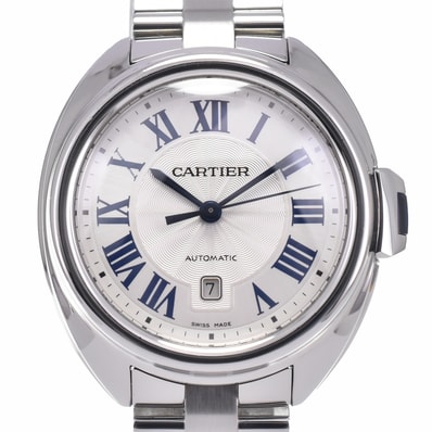 値下 カルティエ CARTIER WSCL0005 ドゥ カルティエ シルバー 自動巻き レディース 美品 内箱付き 腕時計 J#147886