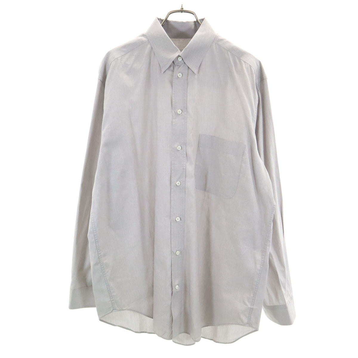 ARMANI COLLEZIONI アルマーニコレッツォーニ 長袖 コットンシャツ 41 グレー系