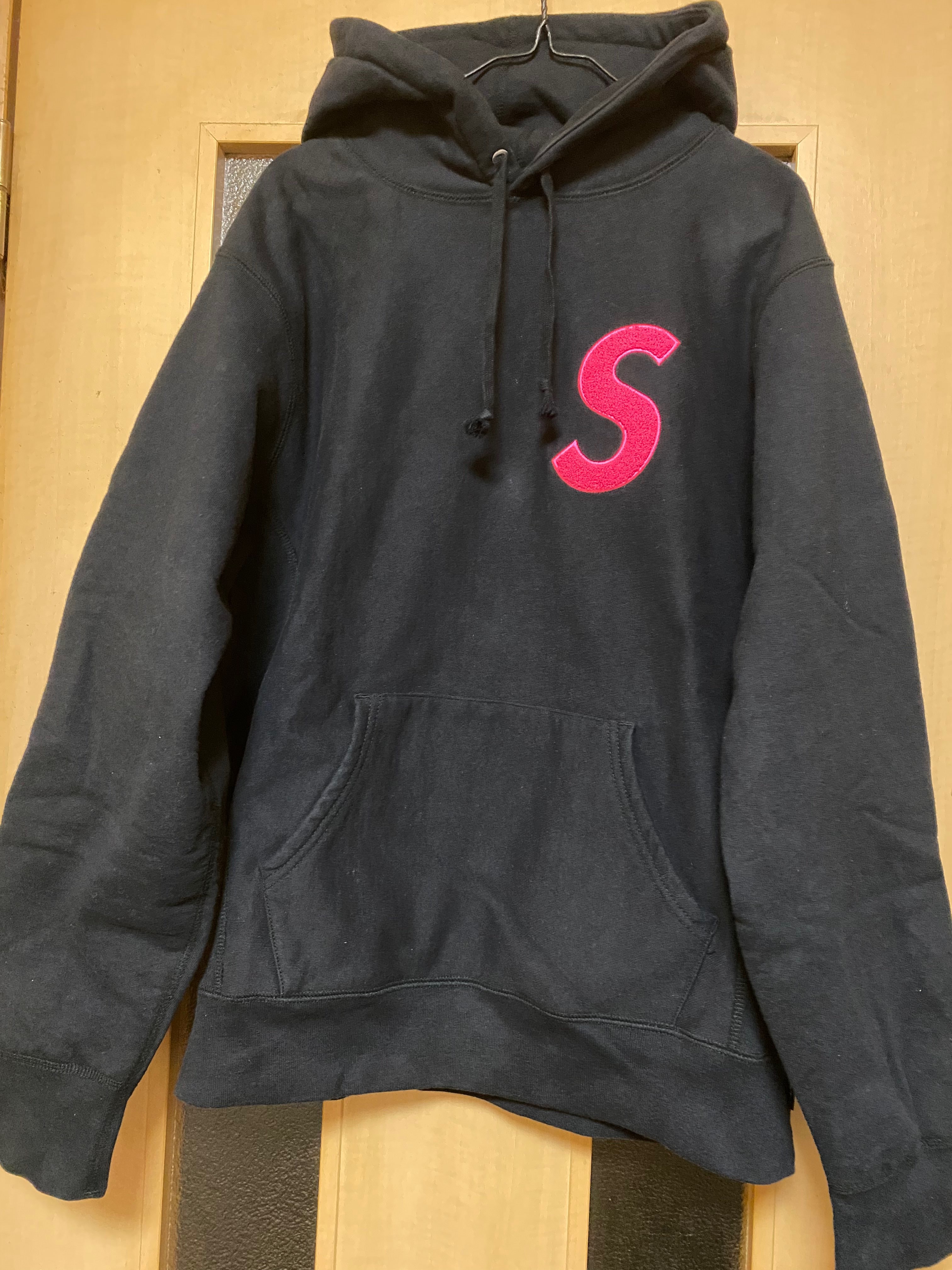Supreme S Logo Hooded Sweatshirt "Black" (19FW)