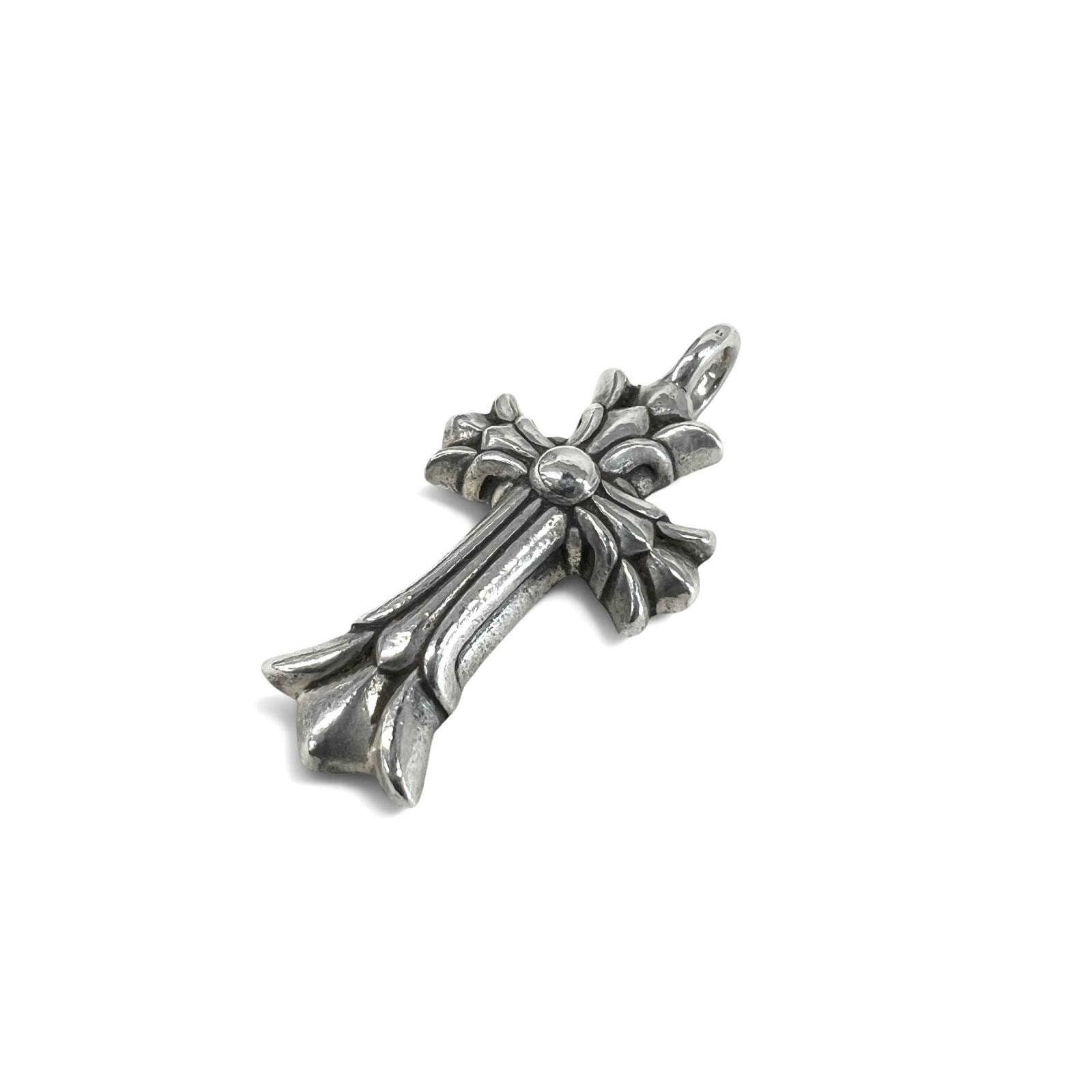 Chrome Hearts Double CH Cross Charm "Silver"