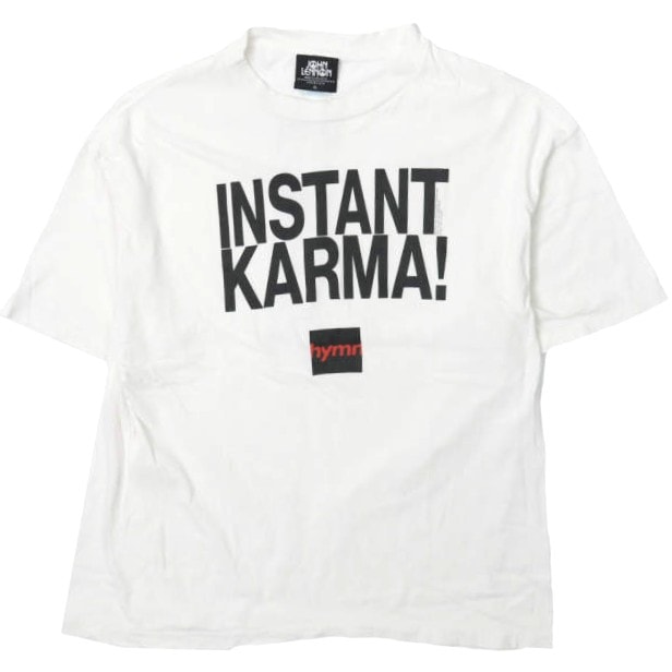 SAINT MICHAEL セントマイケル 26SS JOHN LENNON JL S/S T-SHIRT INSTANT KARMA ジョンレノン グラフィックTシャツ SM-MK8-0000-C26 XL WHITE 半袖 SAINT Mxxxxxx