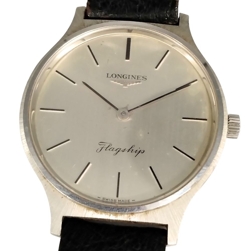 LONGINES ロンジン フラッグシップ 手巻き 革ベルト社外 腕時計 C844