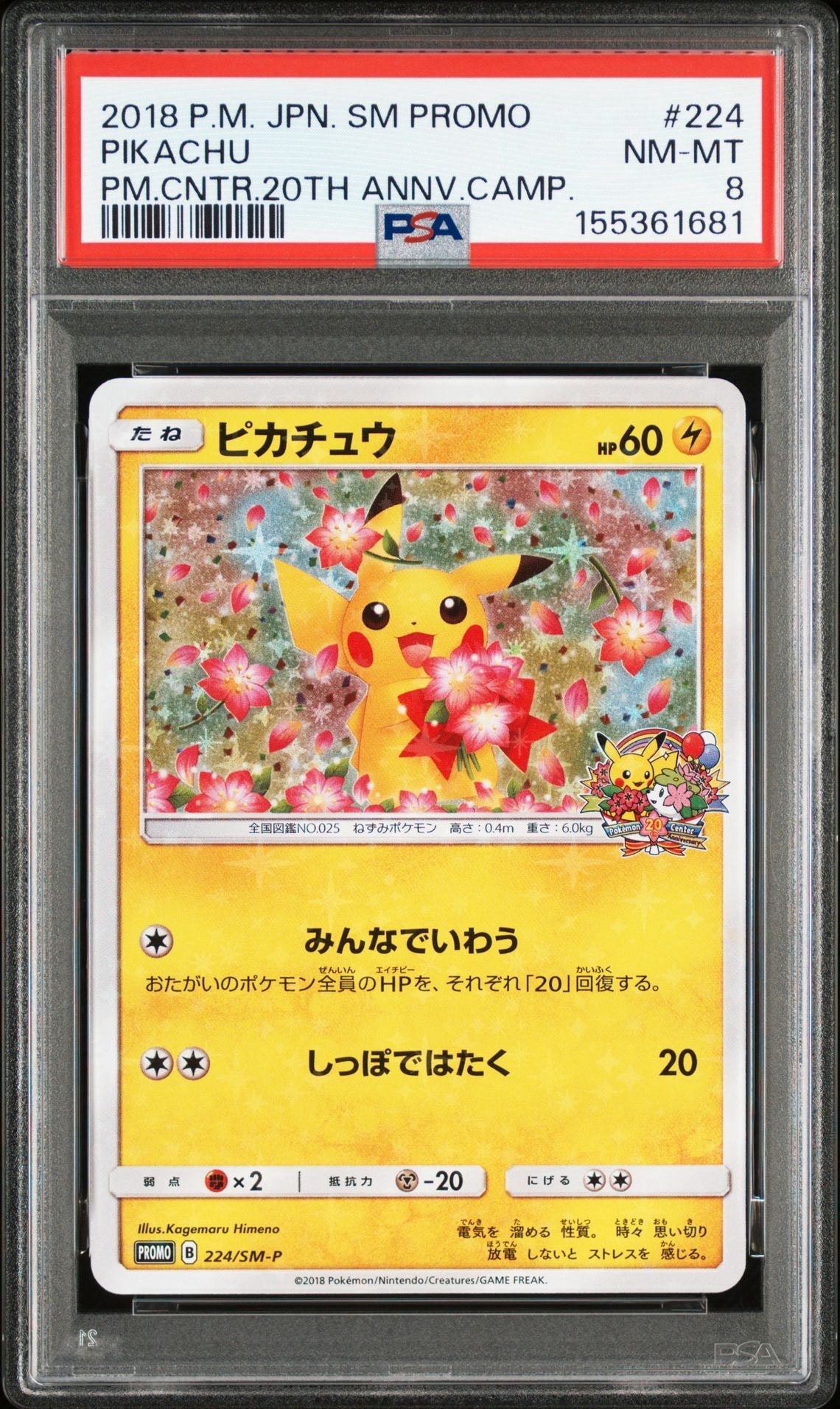 PSA10】ピカチュウ: プロモ[SM-P 224](プロモーションカード「SM-P