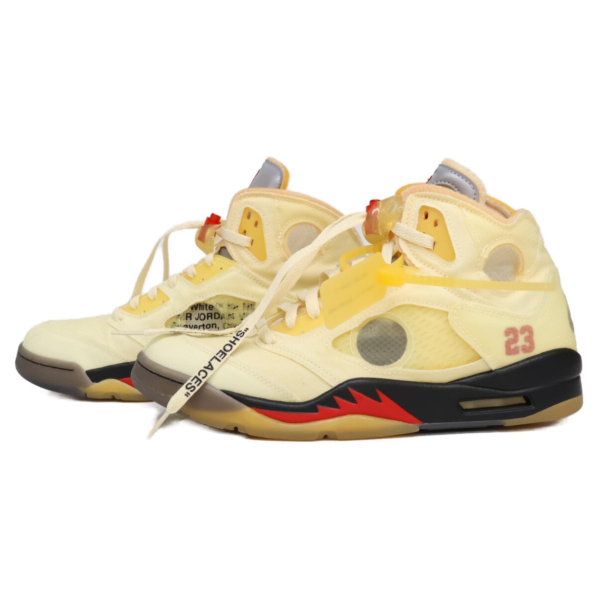 ナイキ DH8565-100 ×Off-White エアジョーダン 5 レトロ セイル 28