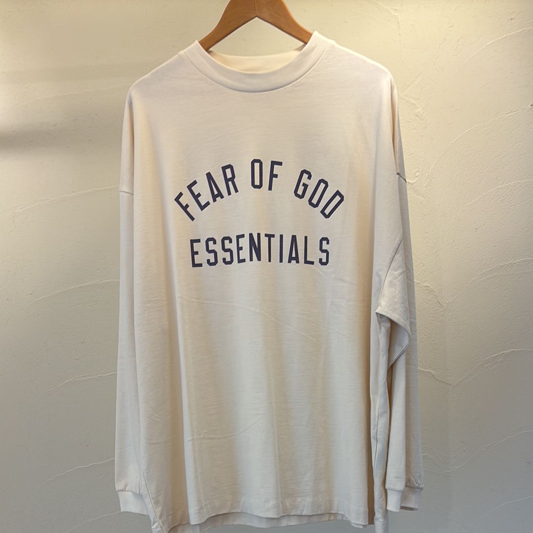 FEAR OF GOD ESSENTIALS Jersey Long Sleeve Tee "Shell"