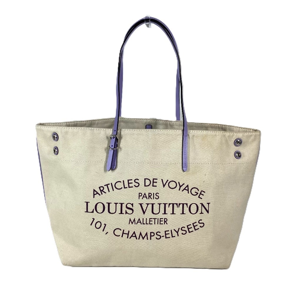 ルイヴィトン LOUIS VUITTON カバMM M94500  サマーコレクション Wジップ 斜め掛けバック 肩掛けバック カバン バック ショルダーバッグ レザー/キャンバス リラ パープル
