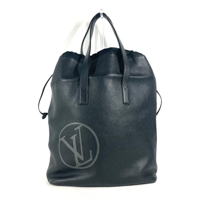 ルイヴィトン LOUIS VUITTON カバライト M55000 LVサークル ハンドバッグ カバン トートバッグ 肩掛け ショルダーバッグ トリヨンレザー ノワール ブラック 美品