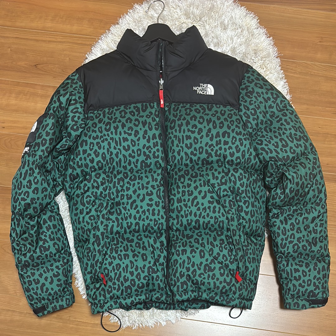 Supreme The North Face Nuptse Down Jacket "Green Leopard"
