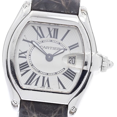 カルティエ ロードスターSM デイト W62016V3 レディース 【中古】