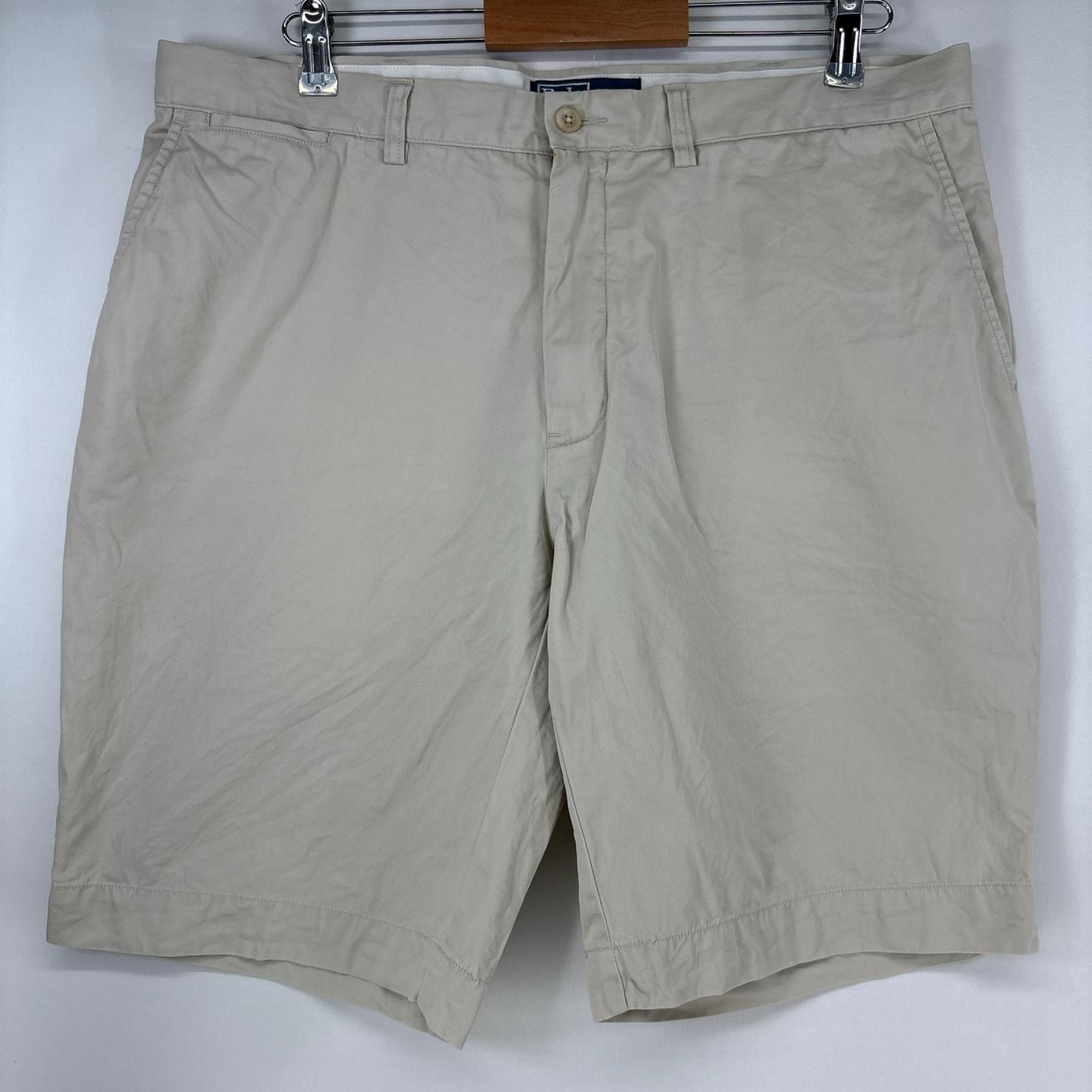古着 ポロバイラルフローレン Polo by Ralph Lauren ショートパンツ チノパン ハーフパンツ ワンポイントロゴ w38 ベージュ メンズ