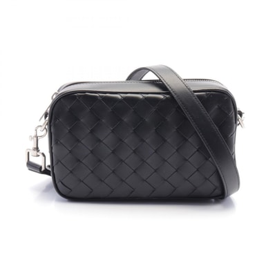 ボッテガヴェネタ BOTTEGA VENETA イントレチャート ショルダーバッグ バッグ レザー メンズ ブラック系 765911V2HL18803 【新品】