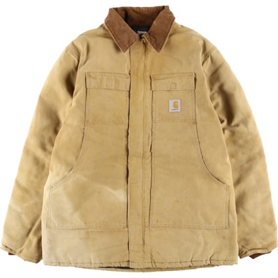 古着 90年代 カーハート Carhartt トラディショナルコート 中綿入り ダックワークジャケット USA製 メンズXL相当 ヴィンテージ/eaa579864