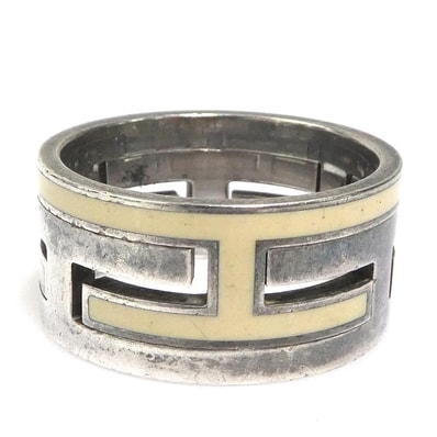 エルメス HERMES リング・指輪 ムーブ アッシュ リング シルバー925 クリーム/シルバー ユニセックス 13.5号【中古】 56702i