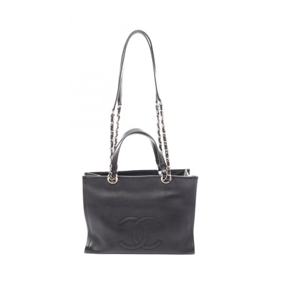 シャネル CHANEL ココマーク ショルダーバッグ バッグ レザー レディース ブラック系 AP3129 【中古】
