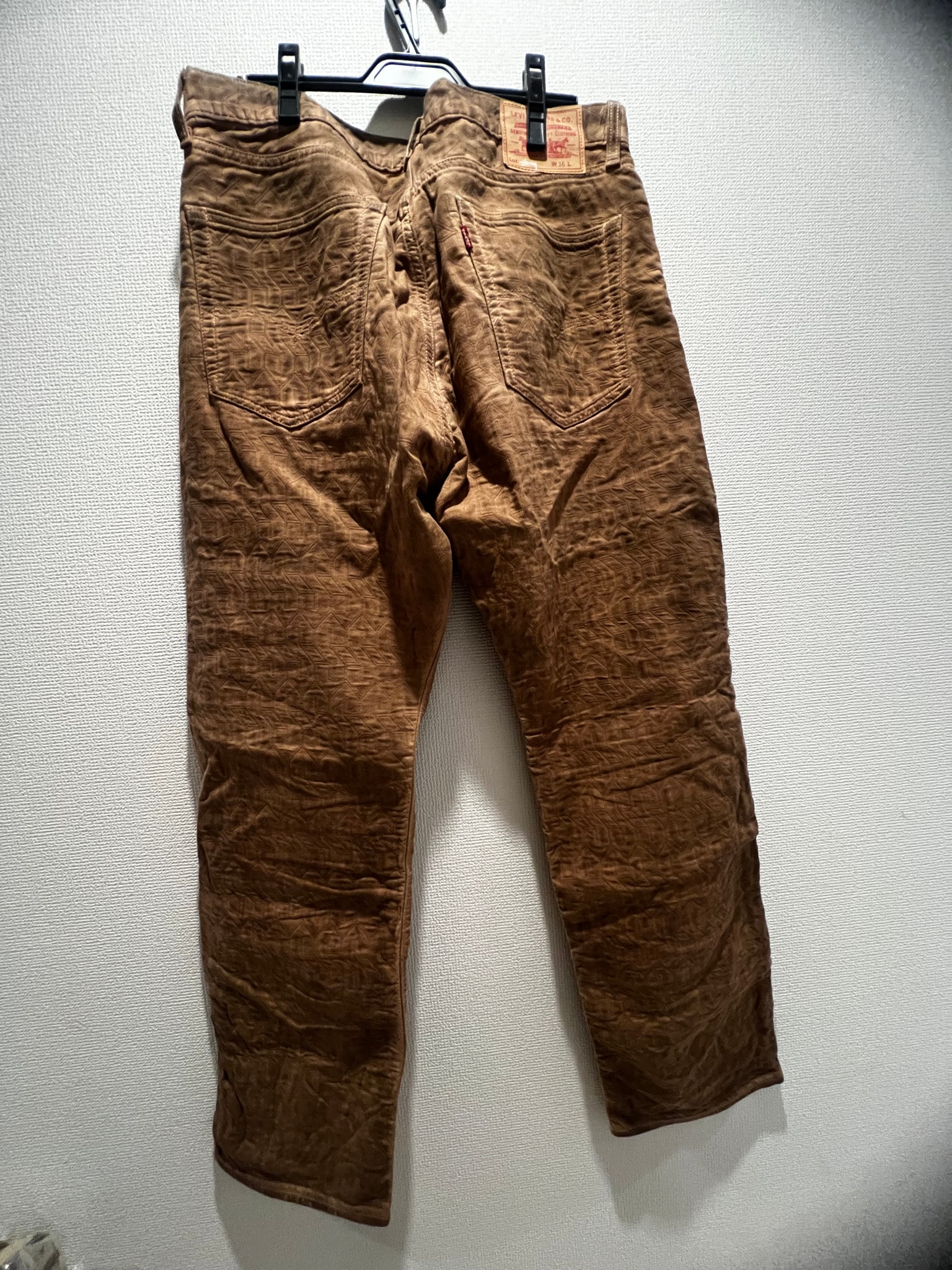 Stussy x Levi's Dyed Jacquard Jeans "Brown"