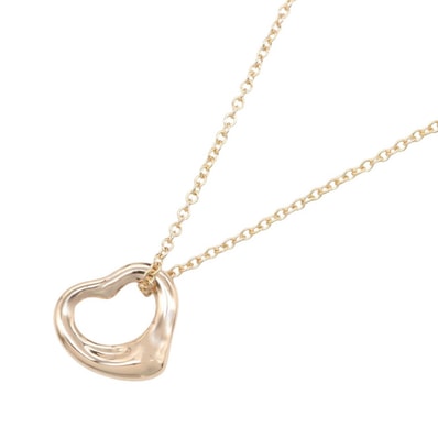 ティファニー TIFFANY&CO オープンハート ネックレス ミニ ネックレス ジュエリー K18PG(ピンクゴールド) レディース ゴールド系 60018442 【中古】