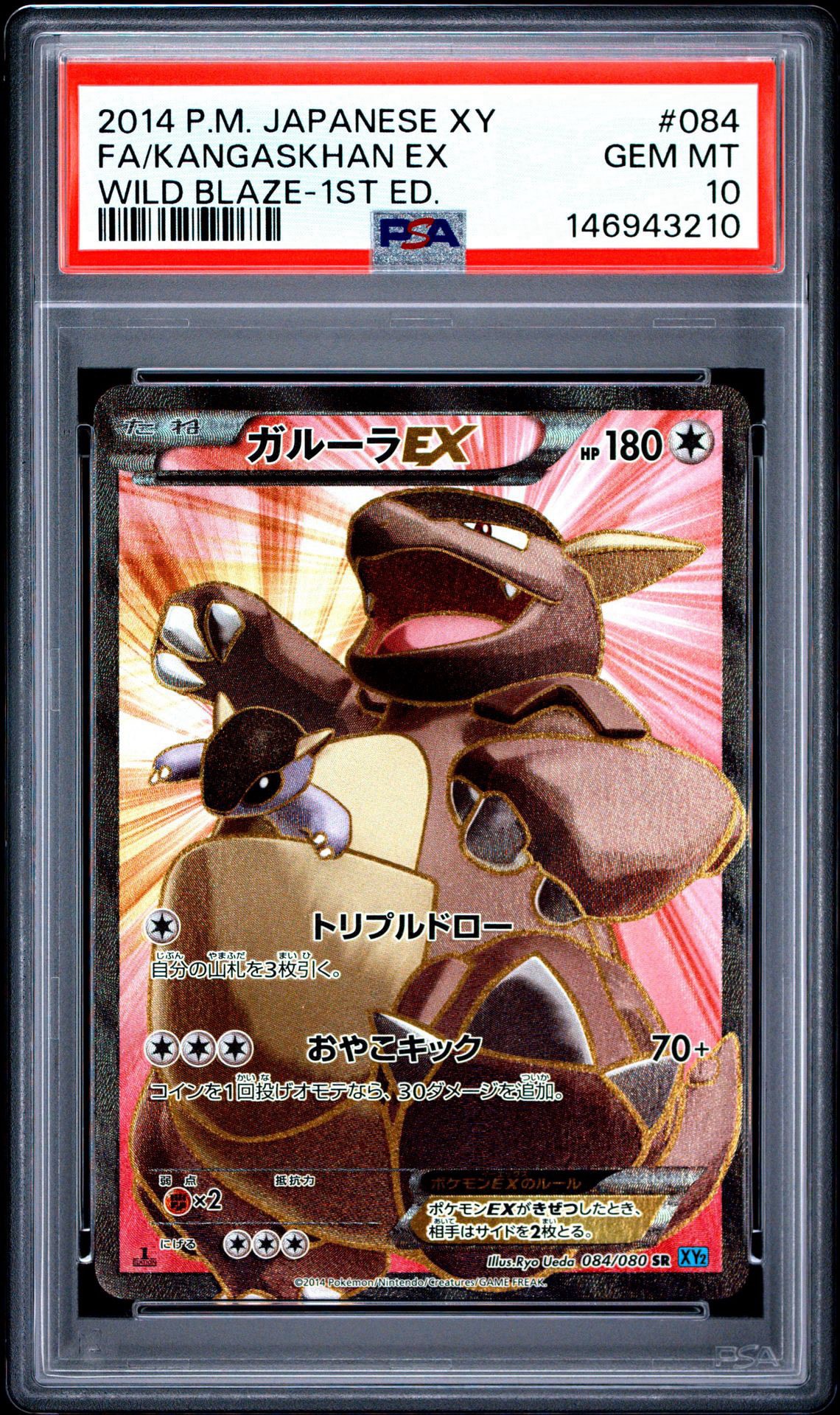 PSA10】ガルーラEX SR :1ED [XY2 084/080](拡張パック「ワイルド