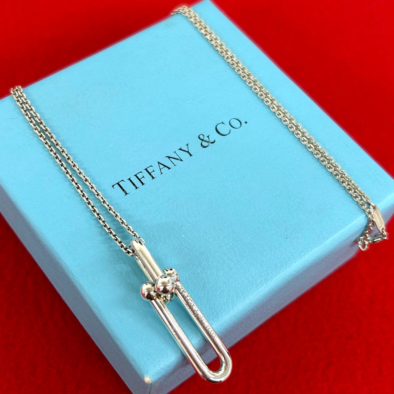 TIFFANY&Co. ティファニー ハードウェア リンク ネックレス シルバー925 ネックレス シルバー
 87539