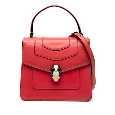 ブルガリ セルペンティ フォーエバー ハンドバッグ ショルダーバッグ 2WAY ピンク マルチカラー レザー レディース BVLGARI 【中古】