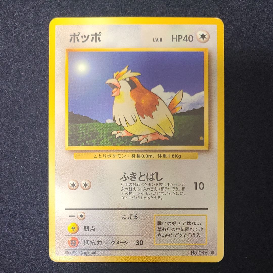 ポッポ ● : 旧裏 [PMCG1-2](拡張パック「ポケットモンスター カードゲーム」再販)