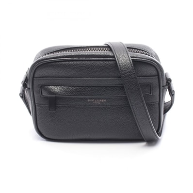 サンローランパリ SAINT LAURENT PARIS キャンプ スモール カメラバッグ ショルダーバッグ バッグ レザー メンズ ブラック系 647179 【中古】