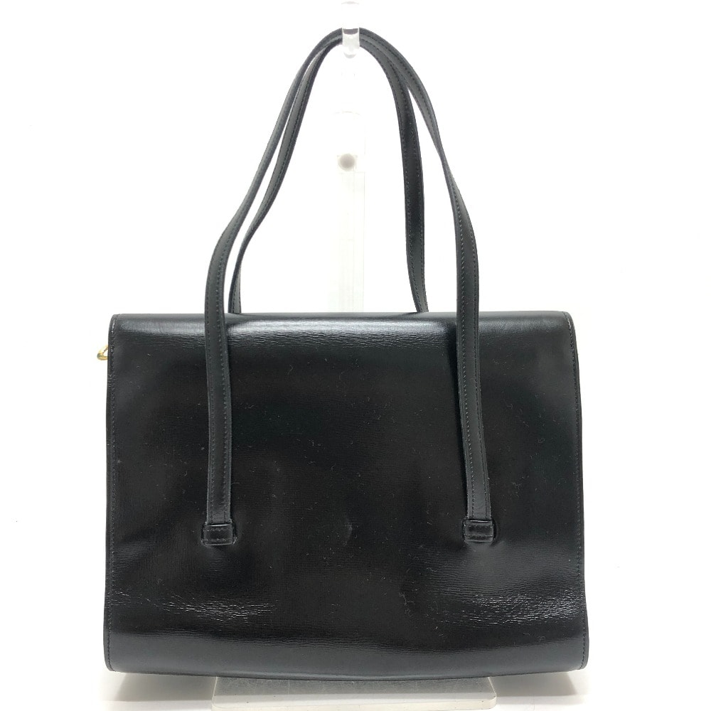 ディオール Dior Christian Dior クリスチャン ディオール ロゴ カバン フラップ ヴィンテージ ハンドバッグ レザー ブラック