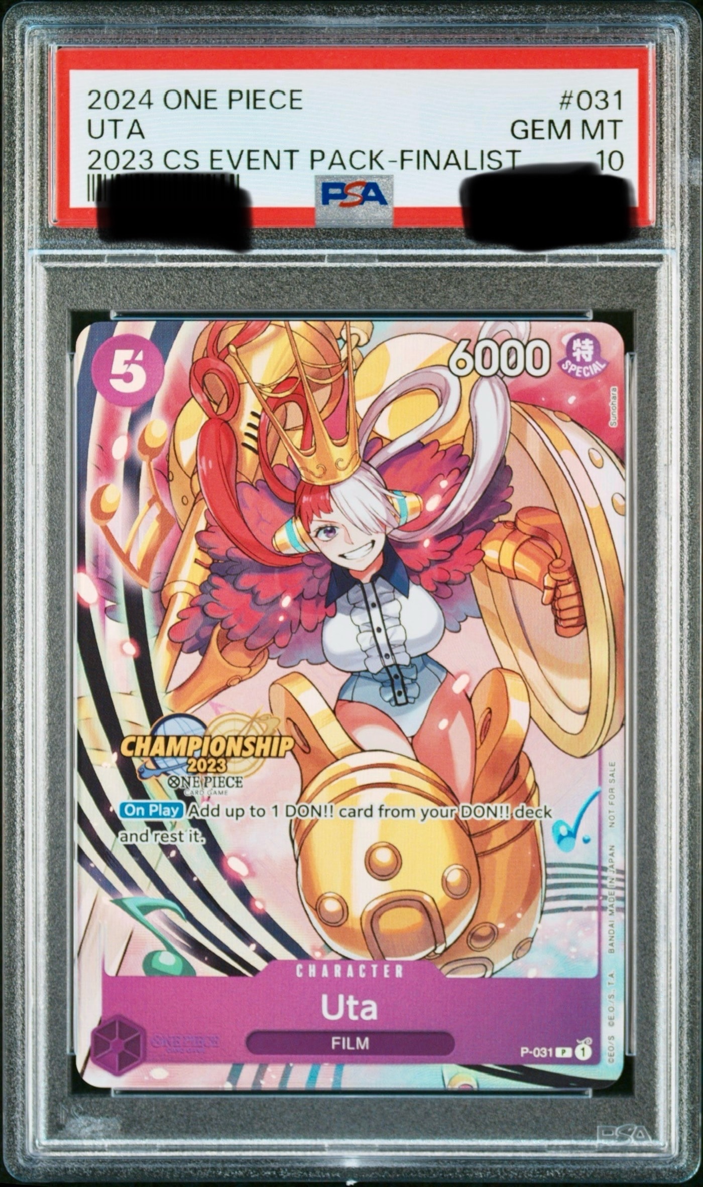 ウタ P [P-031]【英語版】(プロモーションカード「チャンピオンシップ 2023 イベントパック ファイナリスト Ver.」)