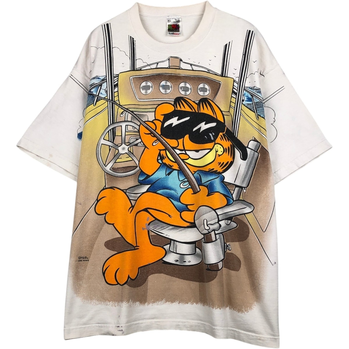 古着 90年代 フルーツオブザルーム FRUIT OF THE LOOM GARFIELD ガーフィールド キャラクタープリントTシャツ USA製 メンズXL相当 ヴィンテージ/eaa631536