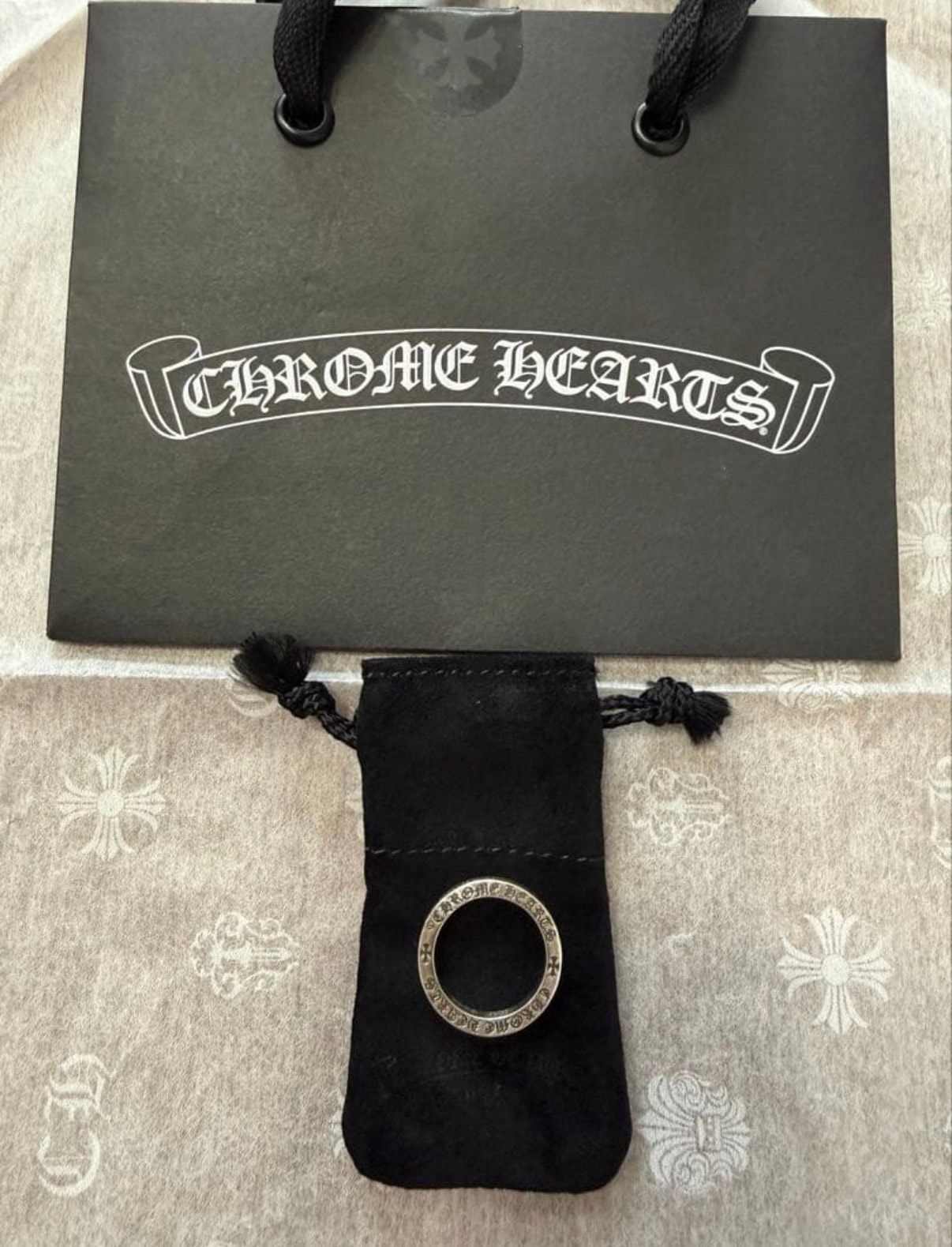 Chrome Hearts Spacer Ring FUCK YOU 3mm Honolulu Exclusive "Silver"