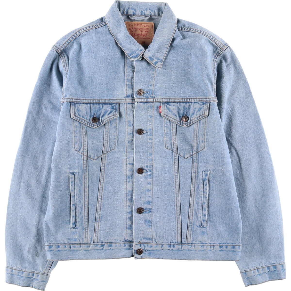 古着 90年代 リーバイス Levi's 70503-0447 ユーロモデル デニムジャケット Gジャン メンズXL相当 ヴィンテージ/eaa590365