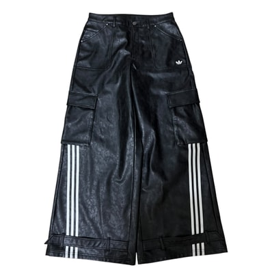 adidas Adilenium Season 3 Vintage Faux Leather Pants "Black"