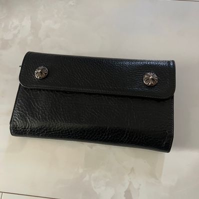 Chrome Hearts Wave Wallet Leather "Black"