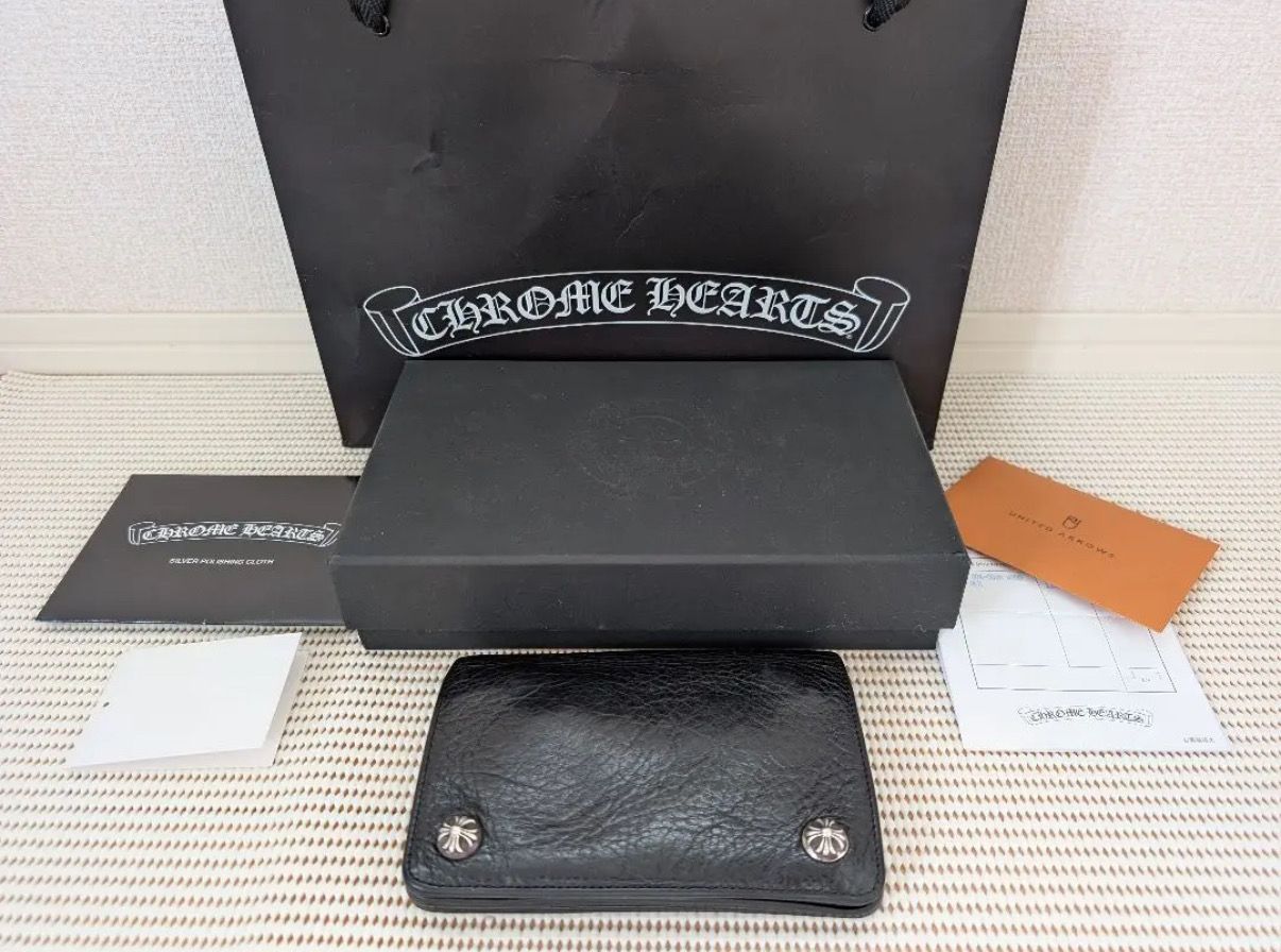 美品 CHROME HEARTS クロムハーツ 2zip ウォレット 財布