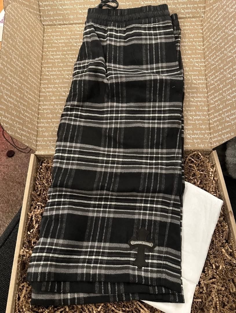 Chrome Hearts After School Flannel Shorts "Grey/Black"