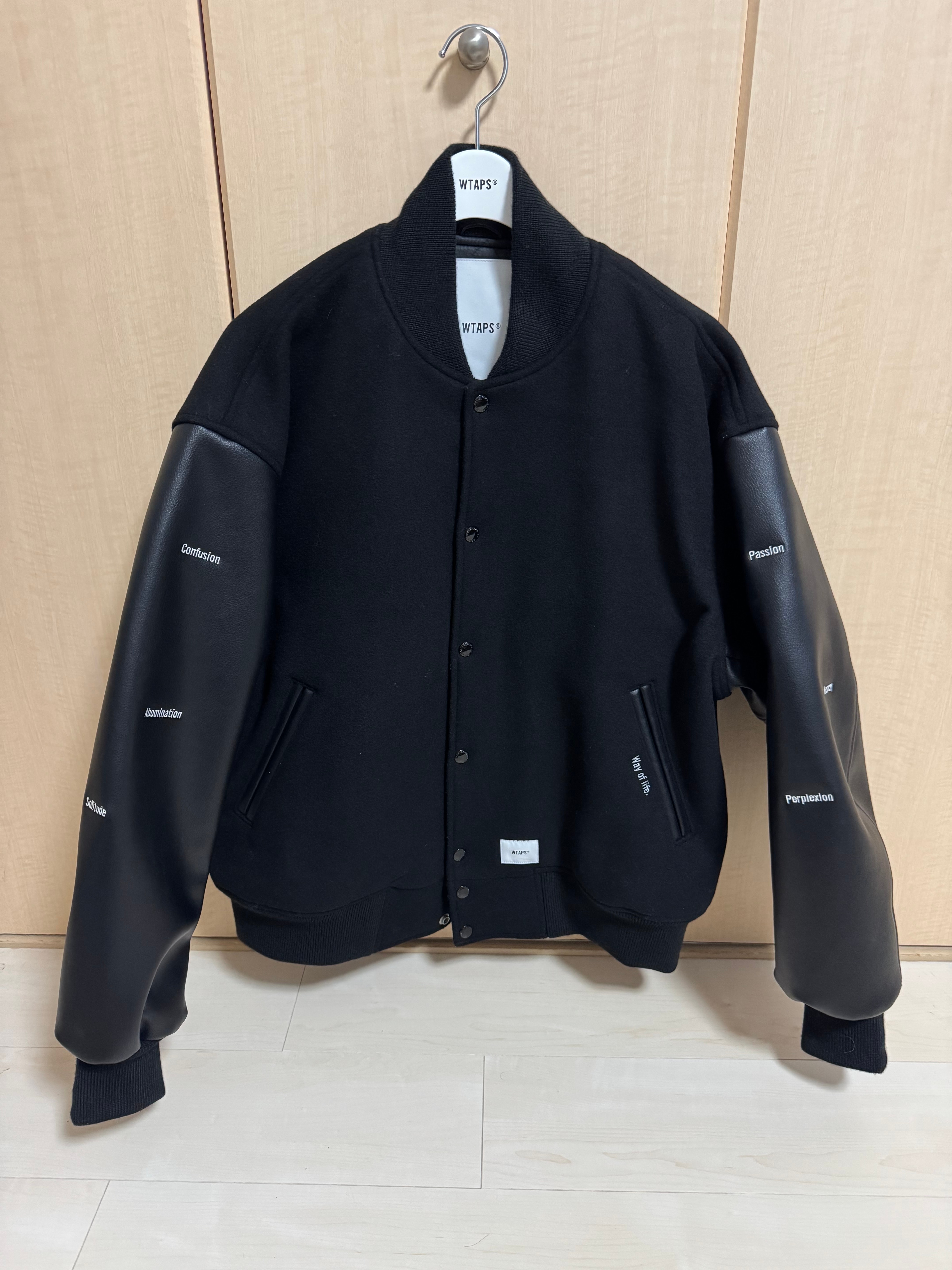 WTAPS BC / Jacket / WOPL Melton Synthetic "Black"