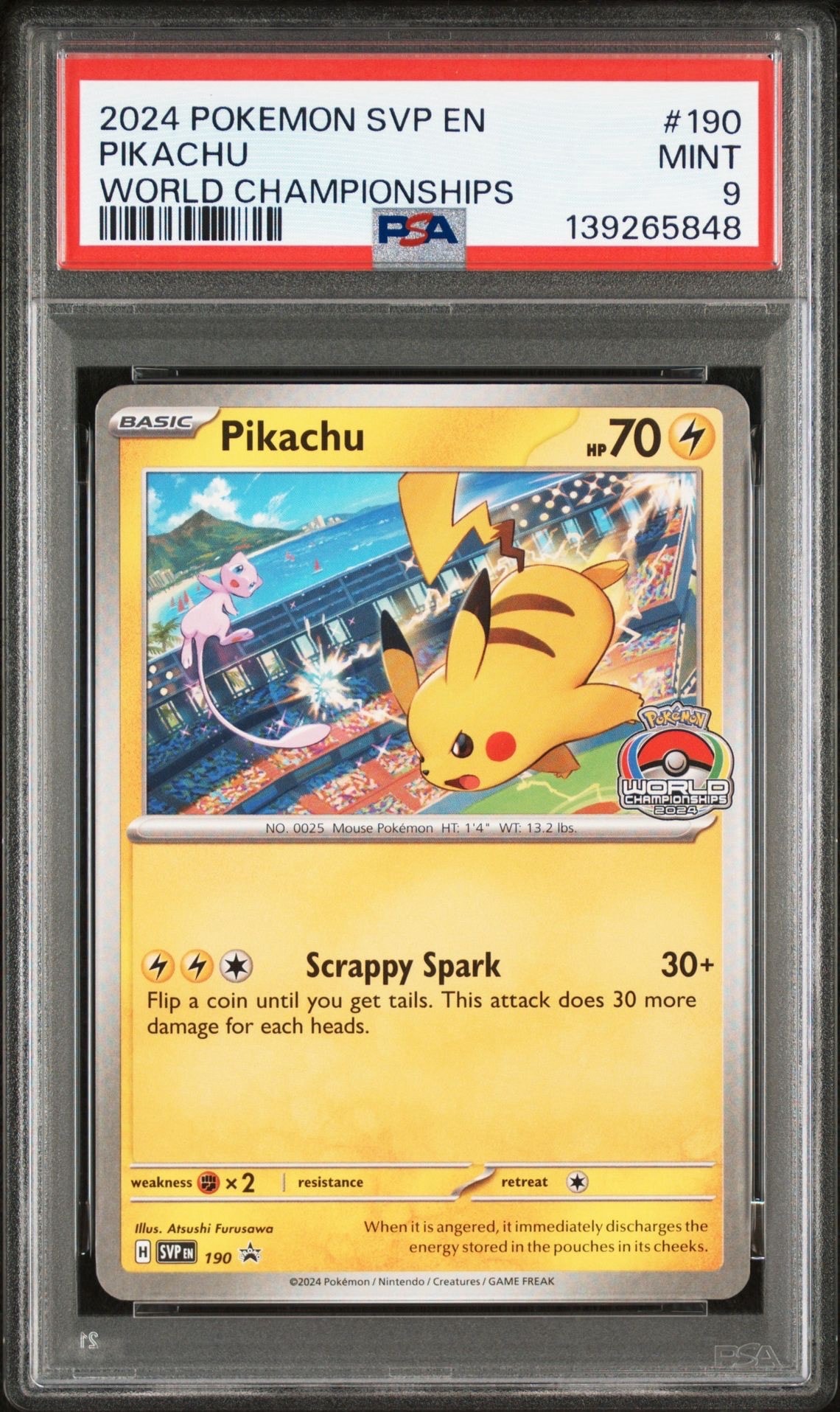 ピカチュウ P [SVP EN 190]【英語版】(プロモーションカード「ワールドチャンピオンシップ 2024」)