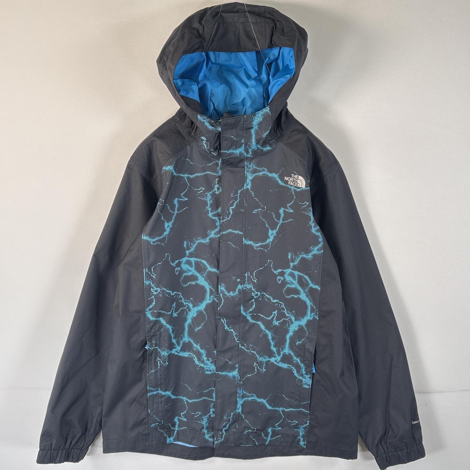 古着 ザ・ノースフェイス THE NORTH FACE ナイロンジャケット マウンテンパーカー ワンポイントロゴ ドライベント L14/16  ブラック ボーイズ