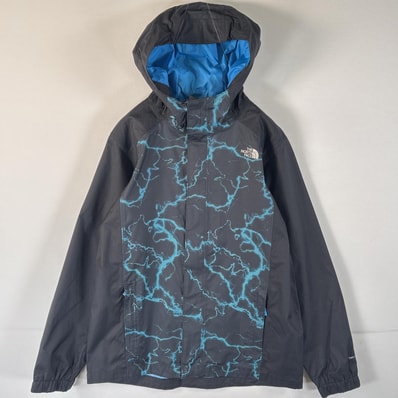 古着 ザ・ノースフェイス THE NORTH FACE ナイロンジャケット マウンテンパーカー ワンポイントロゴ ドライベント L14/16 ブラック ボーイズ