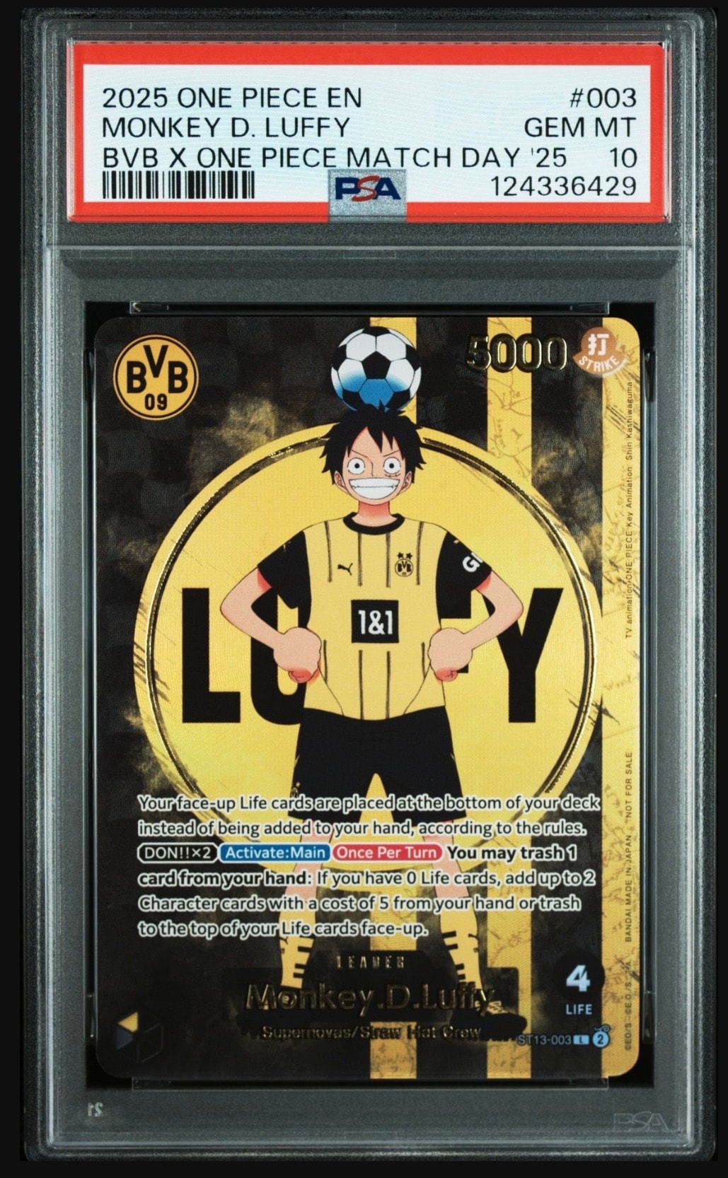 モンキー・D・ルフィ L [ST13-003]【英語版】(プロモーションカード「ボルシアドルトムント × ONE PIECE マッチデー 2025」)