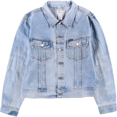 古着 90年代 カルバンクライン Calvin klein JEANS デニムジャケット Gジャン USA製 メンズXL相当 ヴィンテージ/eaa587568