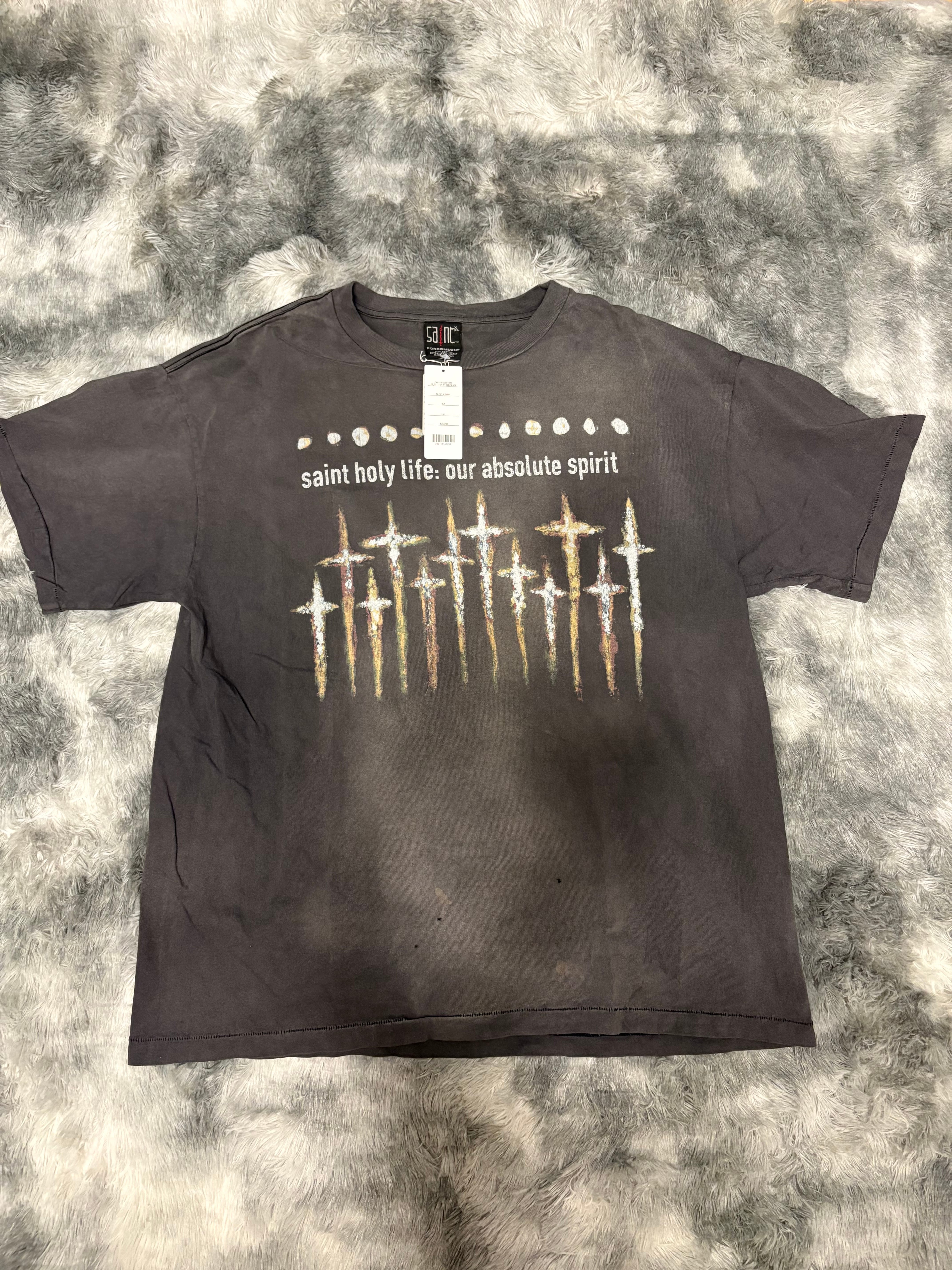 SAINT Mxxxxxx x FORSOMEONE FS_SS T-Shirt/God "Black"