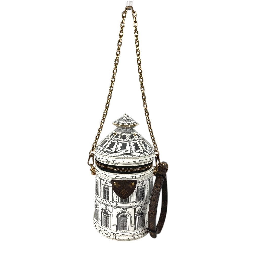 ルイヴィトン LOUIS VUITTON カンヌ M59143 LV フォルナセッティ カバン 斜め掛け チェーンバッグ 3WAYバッグ ショルダーバッグ レザー ホワイト