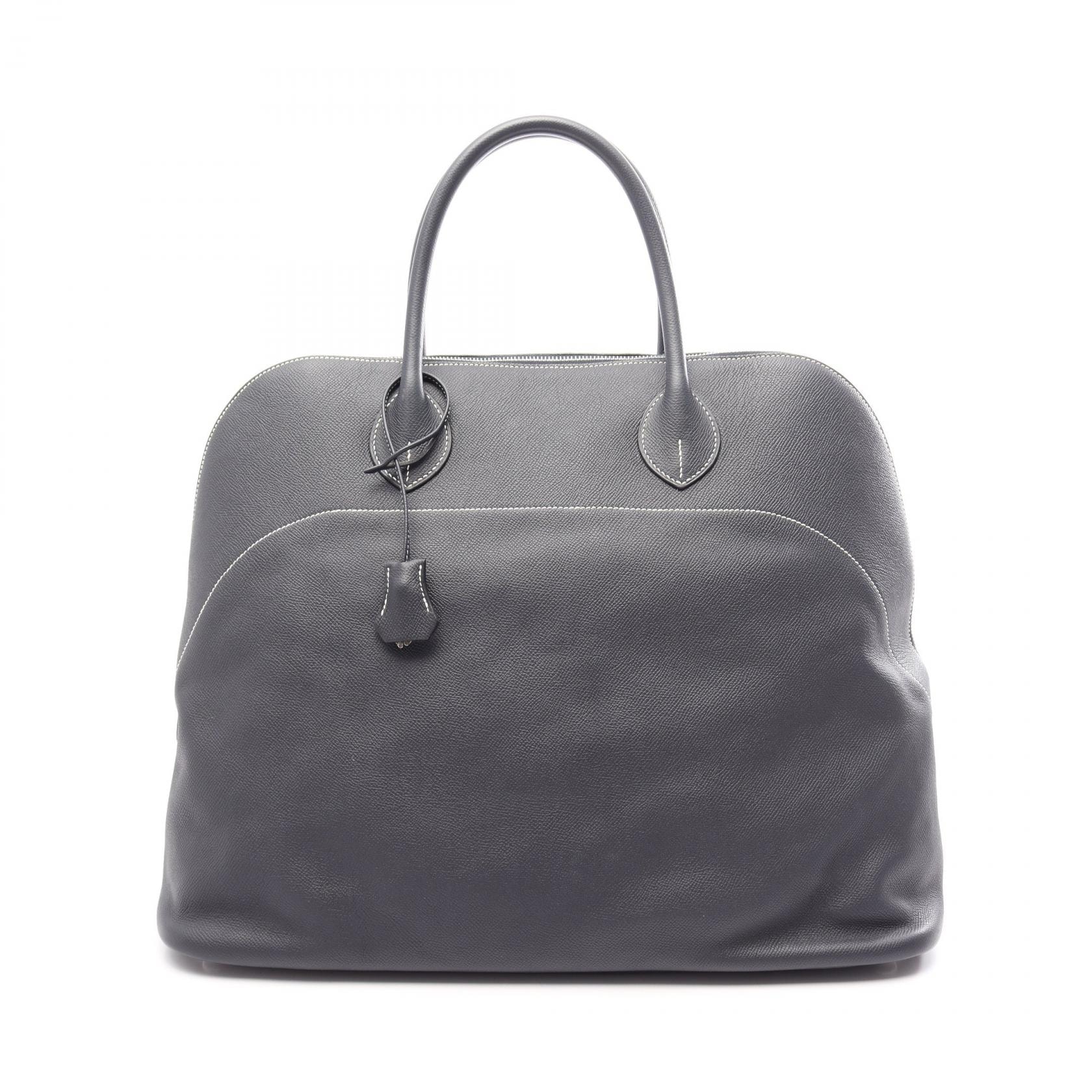 エルメス HERMES ボリードリラックス45 ブルーインディゴ トートバッグ バッグ レザー エプソンスプール ブルーインディゴ T刻印(2015年製造) レディース ネイビー系 【中古】