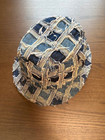 Supreme Frayed Patchwork Denim Crusher "Washed Blue"