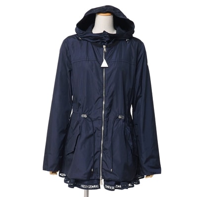 ■美品■MONCLER モンクレール LOTY GIUBBOTTO ナイロンジャケット サイズ4 ペプラム フーデッド カットワーク ブルゾン ブランド古着【中古】20260501/RA8921