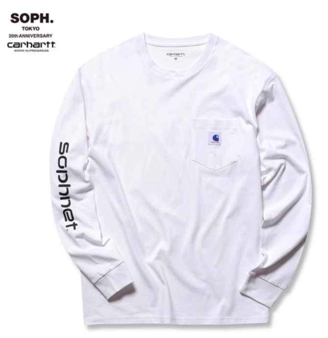 SOPHNET. X CARHARTT L/S POCKET TEE SOPH. TOKYO 20th ANNIVERSARY