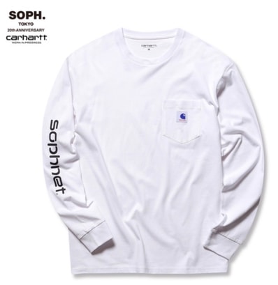 SOPHNET. X CARHARTT L/S POCKET TEE SOPH. TOKYO 20th ANNIVERSARY