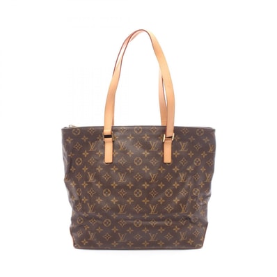 ルイ・ヴィトン LOUIS VUITTON カバメゾ トートバッグ バッグ PVCコーティングキャンバス レザー モノグラム レディース ブラウン系 M51151 【中古】