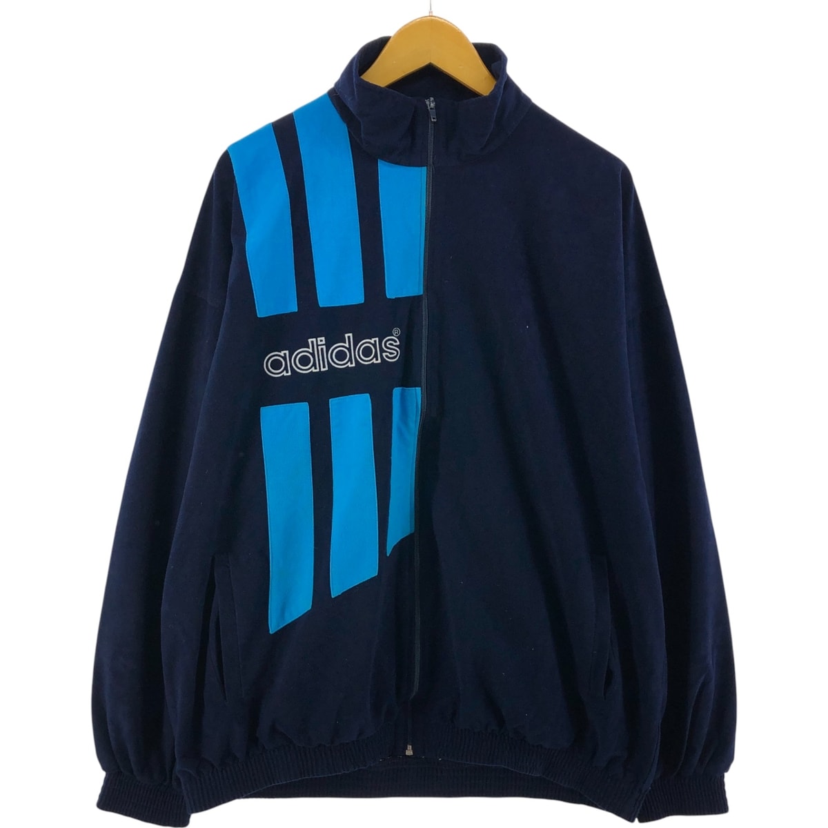古着 80年代 アディダス adidas ベロアジャージ トラックジャケット メンズXXL相当 ヴィンテージ/eaa525323